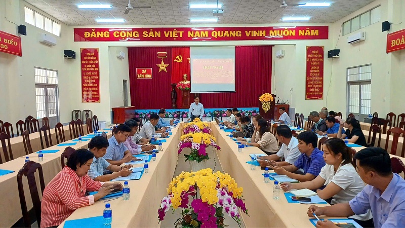 Tân Hòa: Sơ kết công tác thực hiện chính sách BHXH, BHYT, BHTN 6 tháng đầu năm 2026