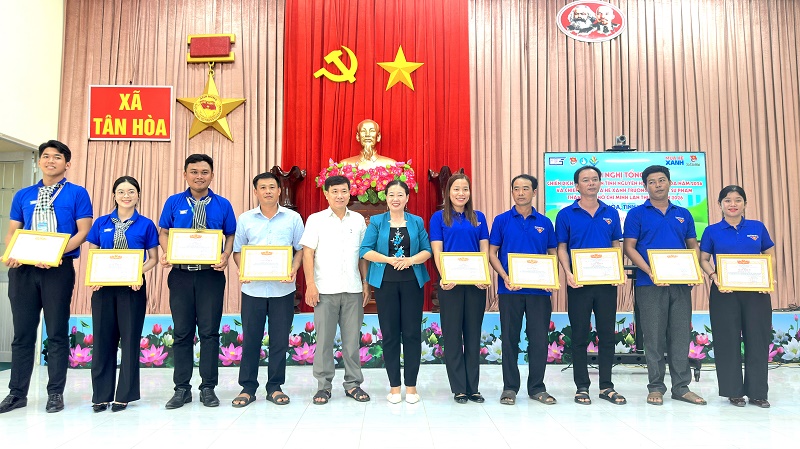Tổng kết Chiến dịch Thanh niên tình nguyện hè xã Tân Hòa năm 2026
