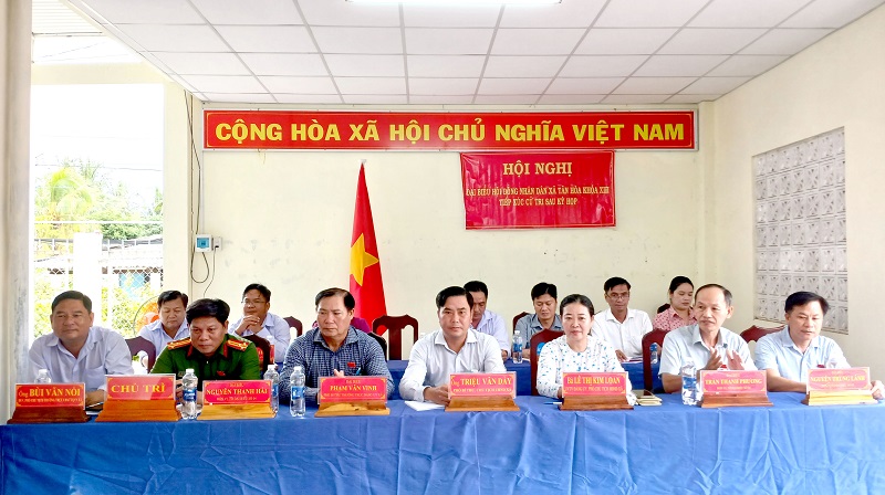 Đại biểu HĐND xã Tân Hòa khóa XIII tiếp xúc cử tri Ấp 3, Ấp 4 và ấp Cầu Quan
