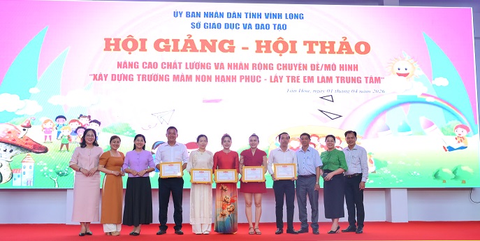 Sở Giáo dục và Đào tạo tổ chức Hội thảo - Hội giảng chuyên đề “Xây dựng Trường mầm non hạnh phúc - Lấy trẻ làm trung tâm”