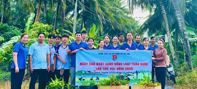 Tân Hòa: Ra quân Ngày Chủ Nhật Xanh đồng loạt toàn quốc lần VIII năm 2025